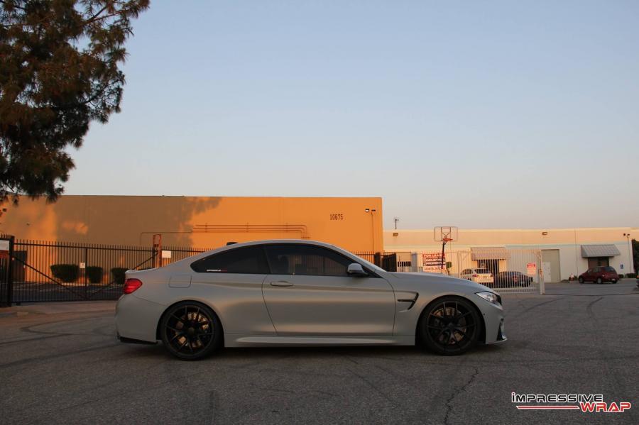  BMW M4 Coupe Battleship Gray by Impressive Wrap 2016 года  (фото 7 из 8)